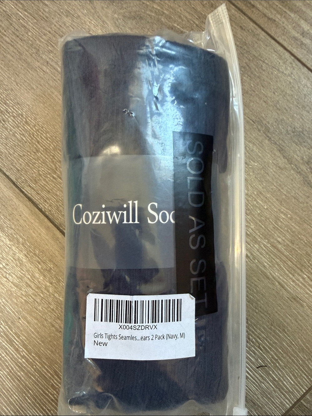 OshKosh B'gosh Navy Girls Seamless Tights - 2 Pack